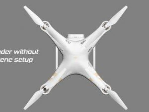 dji phantom3 professional quadcopter 3D Model