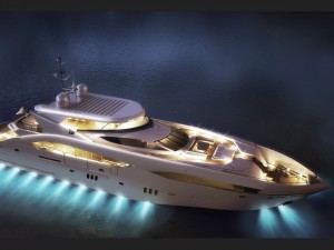 sunseeker predator 130 superyacht 3D मॉडल