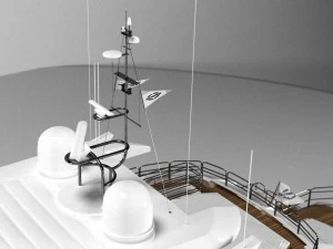 sunseeker predator 130 superyacht 3D Model