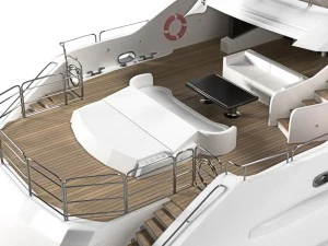sunseeker predator 130 superyacht 3D Model