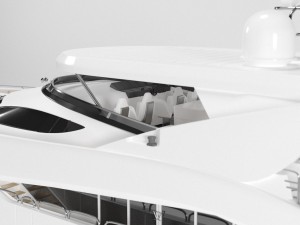 sunseeker predator 130 superyacht 3D Модель