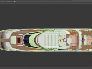 sunseeker predator 130 superyacht 3D Модель
