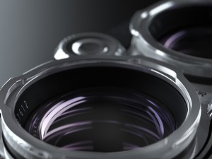 rolleiflex retro camera Model 3D