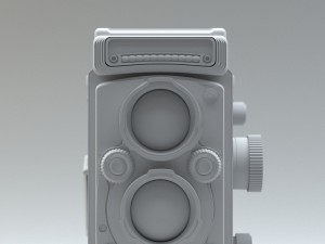 rolleiflex retro camera Model 3D