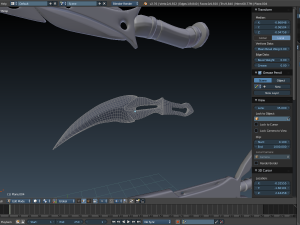 sci fi knifes and swords 3D Model
