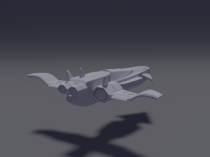 sci-fi aircraft Modelo 3D