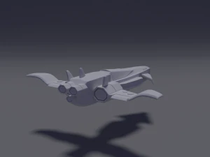 sci-fi aircraft 3D Model