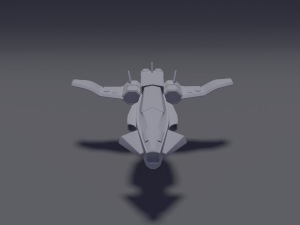 sci-fi aircraft Modelo 3D