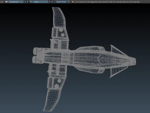 sci-fi aircraft 3D Model