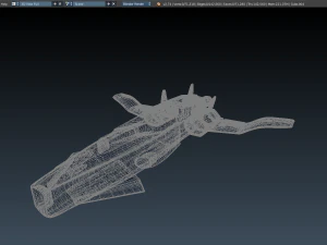 sci-fi aircraft 3D Model
