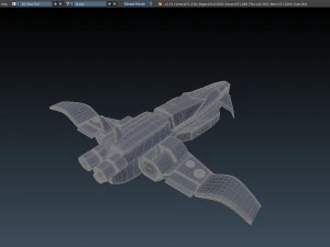sci-fi aircraft 3D Model