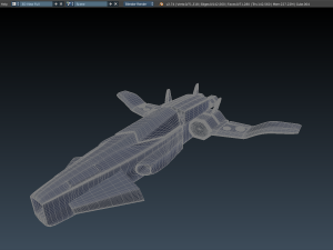 sci-fi aircraft Modelo 3D