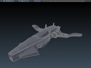 sci-fi aircraft 3D Model