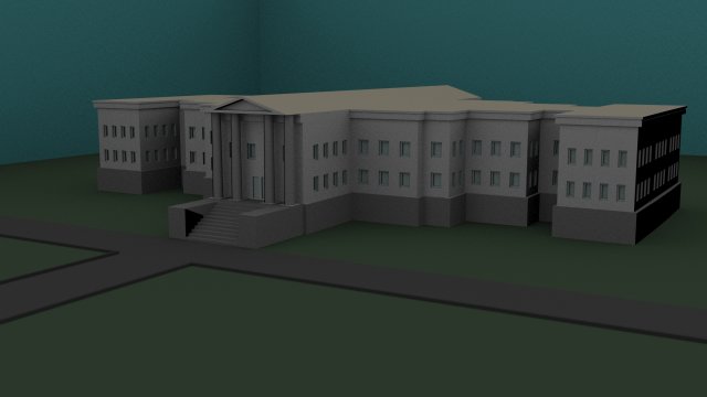 mansion 3D 模型 .c4d .max .obj .3ds .fbx .stl .blend 
