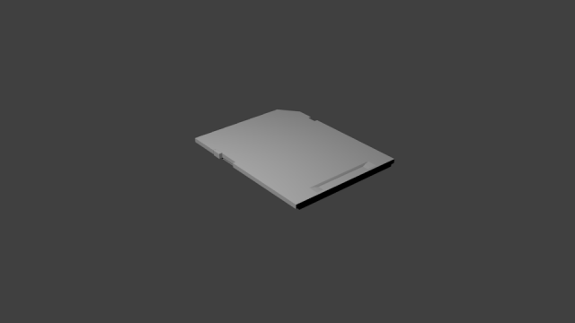 sd card 3D Model .c4d .max .obj .3ds .fbx .stl .blend 