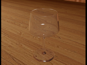 wine stylish glass 3d spline model 3D Model