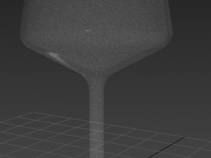 wine stylish glass 3d spline model 3D Model