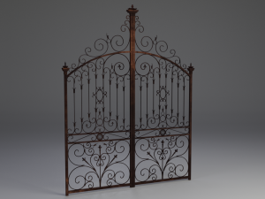wrought iron gate 3D Model