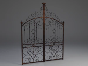 ferforje kapı 3D Model