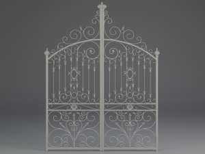 wrought iron gate 3D Model