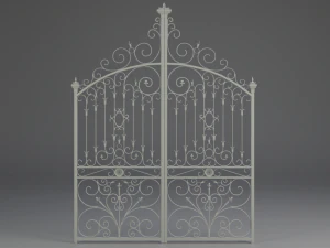 wrought iron gate 3D Model