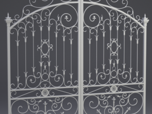 wrought iron gate 3D Model