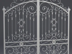 wrought iron gate 3D Model