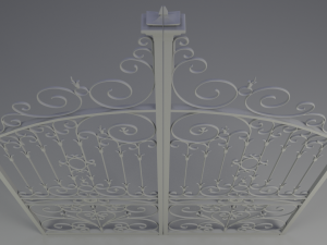 wrought iron gate 3D Model