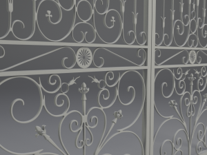 wrought iron gate 3D Model