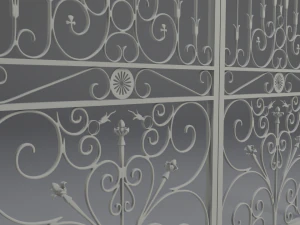 wrought iron gate 3D Model