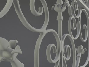 wrought iron gate 3D Model