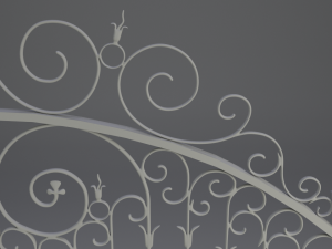 wrought iron gate 3D Model