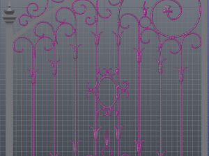 wrought iron gate 3D Model