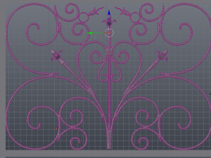 wrought iron gate 3D Model