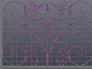 wrought iron gate 3D Model