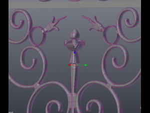 wrought iron gate 3D Model