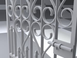 iron gate 3D Model