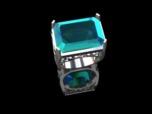 anel masculino 03 Modelo 3D