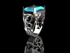mens ring 03 Modelo 3D