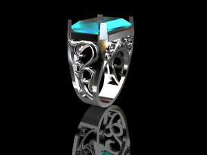 mens ring 03 3D Model
