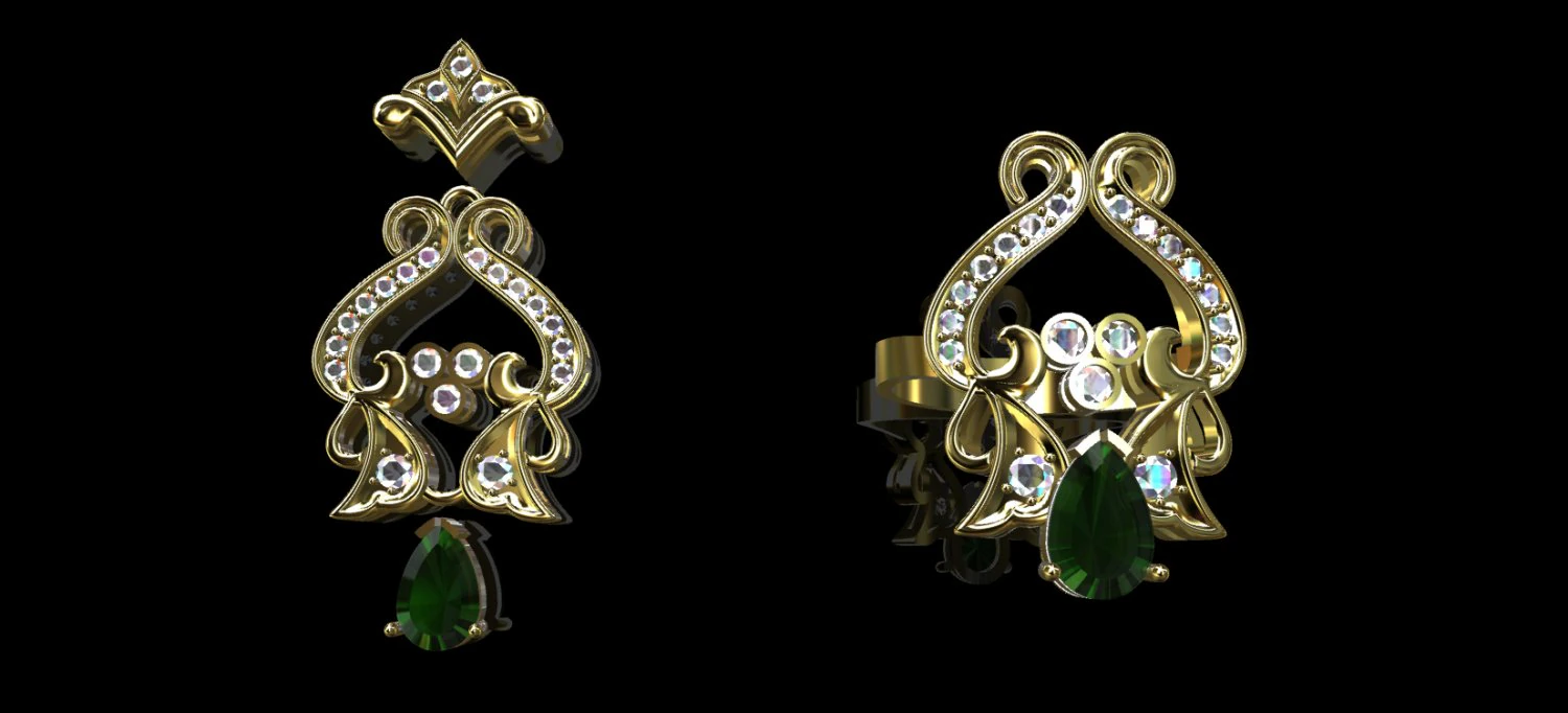 ringearrings 3D Model .c4d .max .obj .3ds .fbx .stl .blend 