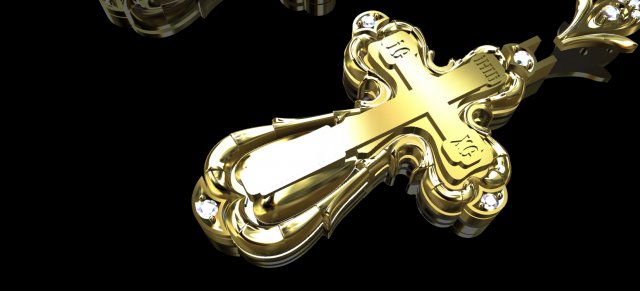 cross 3D Model .c4d .max .obj .3ds .fbx .stl .blend 
