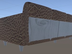 sofa leather 3D Model