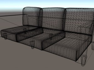 sofa leather 3D Model