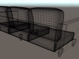 sofa leather 3D Model