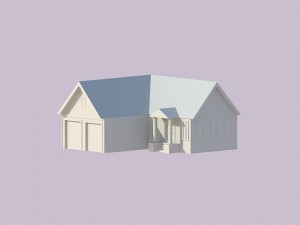 3d family house 3D Model