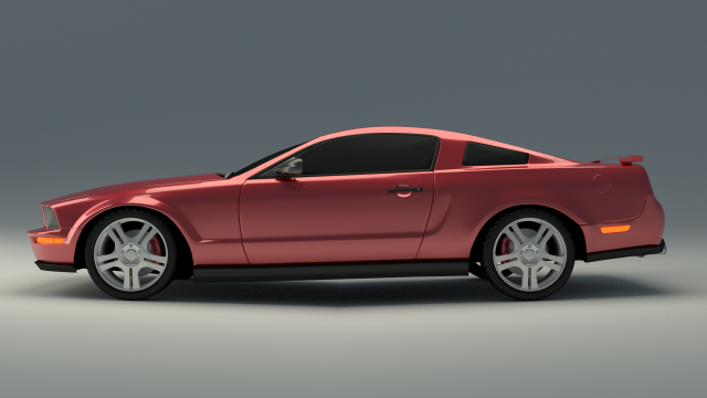 ford mustang gt 2005 3D Модель .c4d .max .obj .3ds .fbx .stl .blend 
