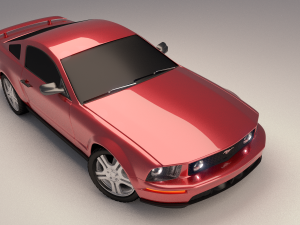 ford mustang gt 2005 3D Модель