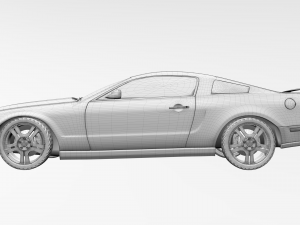 ford mustang gt 2005 3D Модель