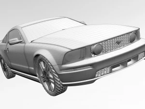 ford mustang gt 2005 3D Model